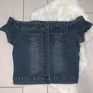 Women’s Denim Short Sleeve Top